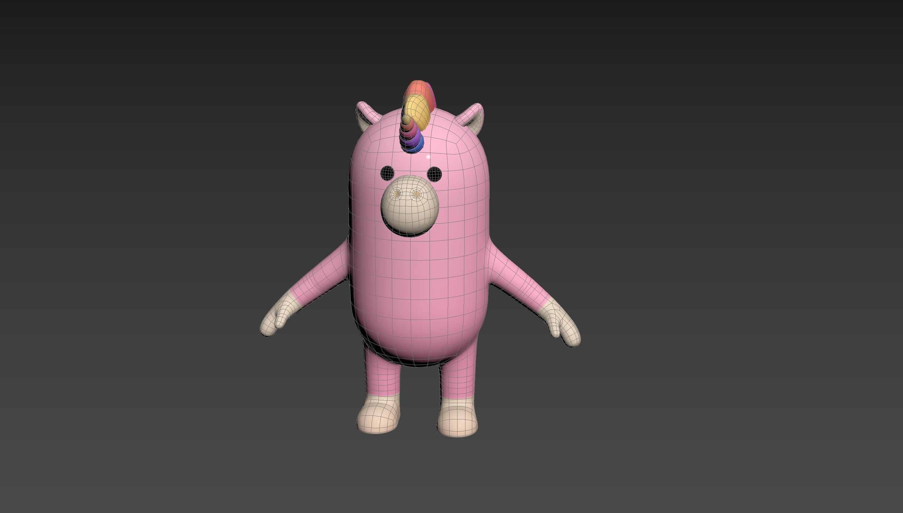 Unicorn Character 3D model_13