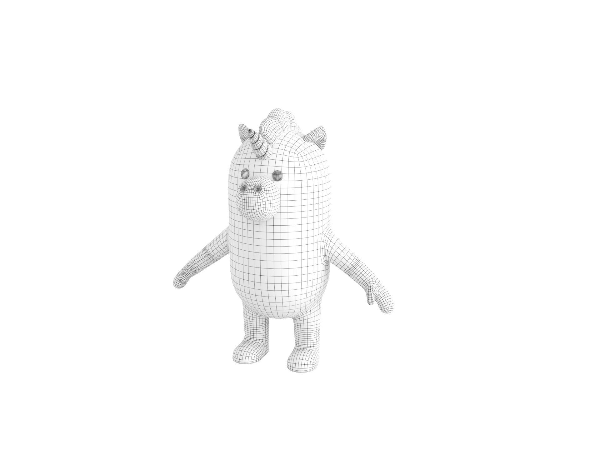 Unicorn Character 3D model_31