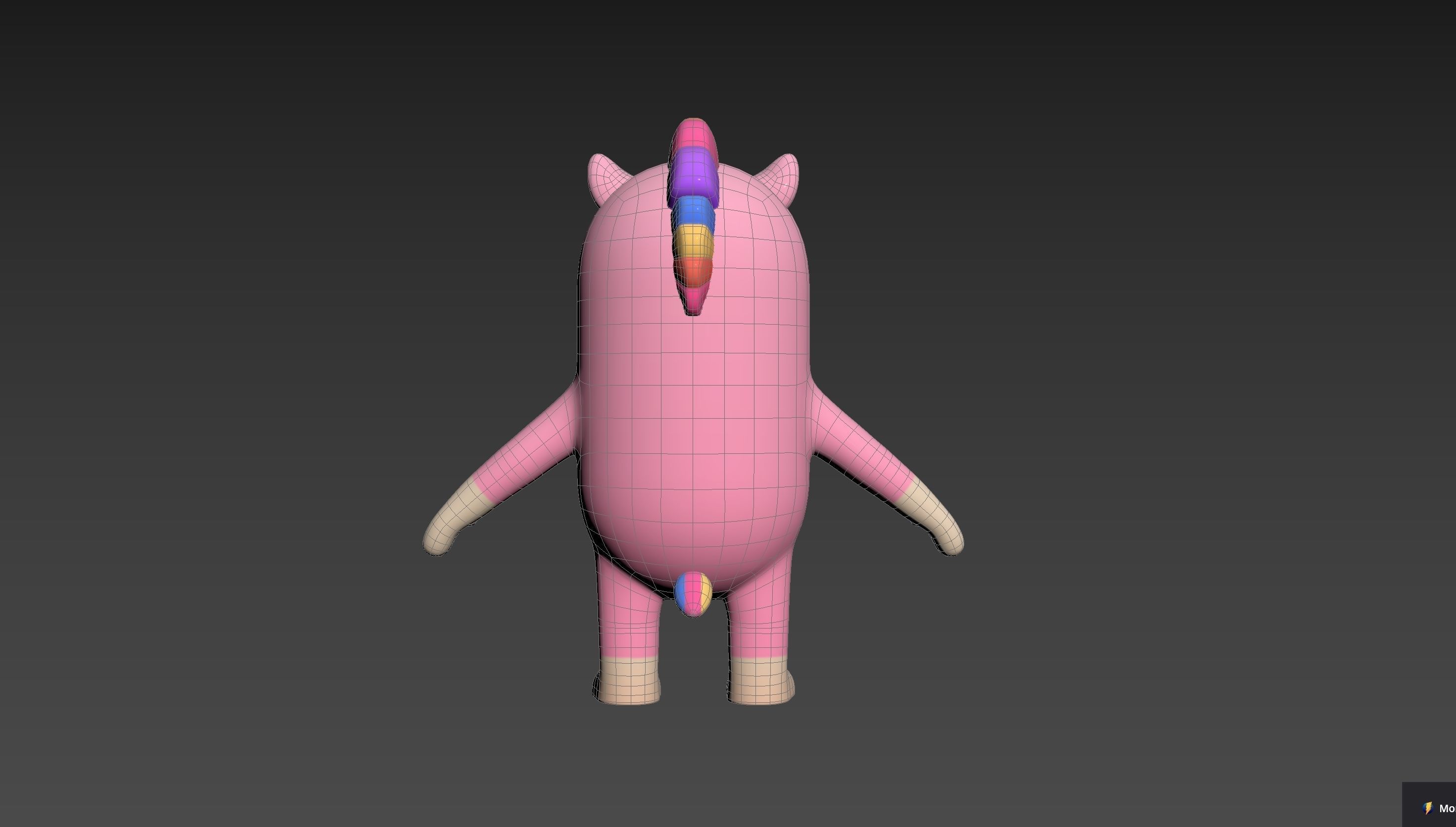 Unicorn Character 3D model_21