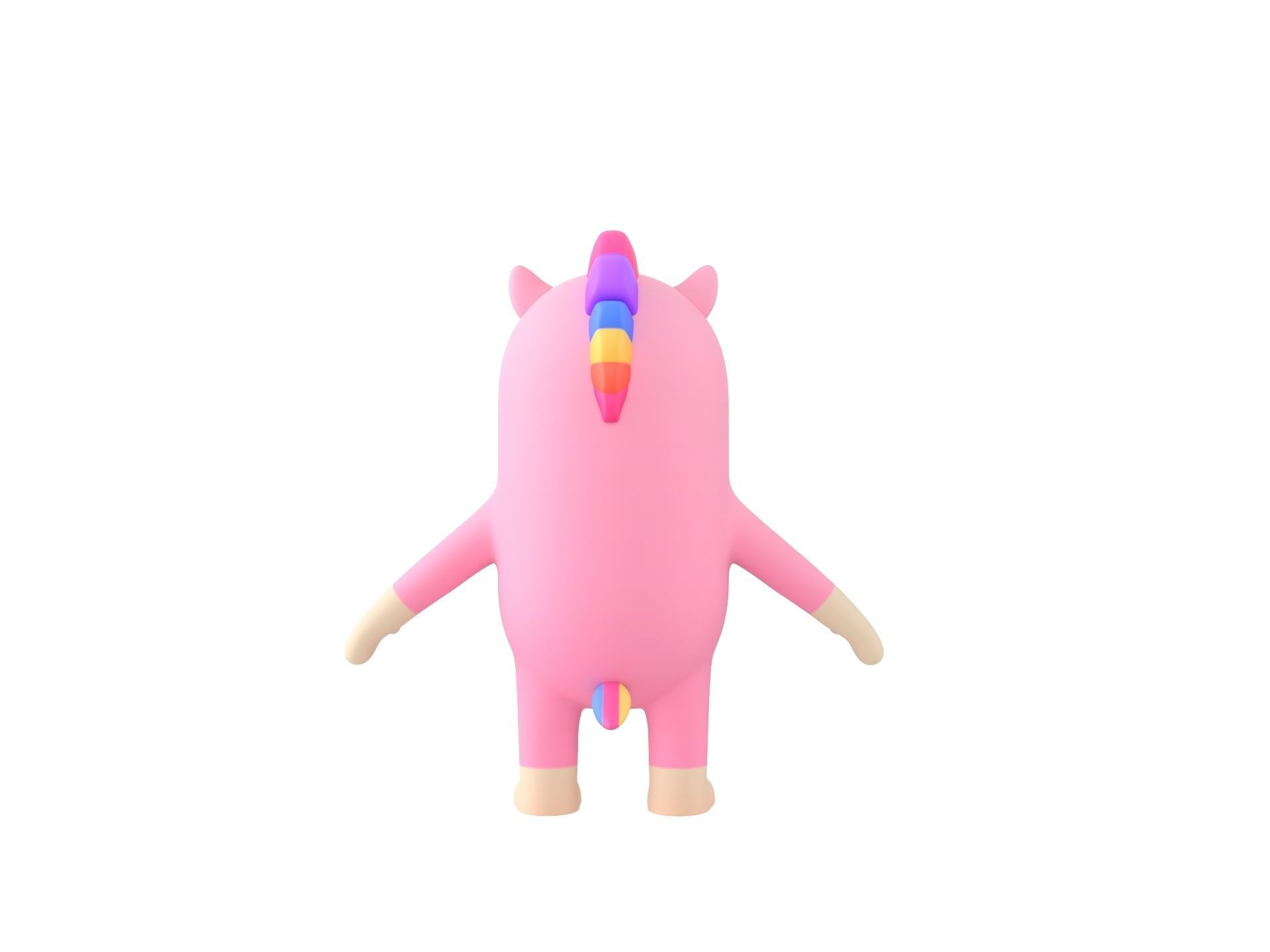 Unicorn Character 3D model_5