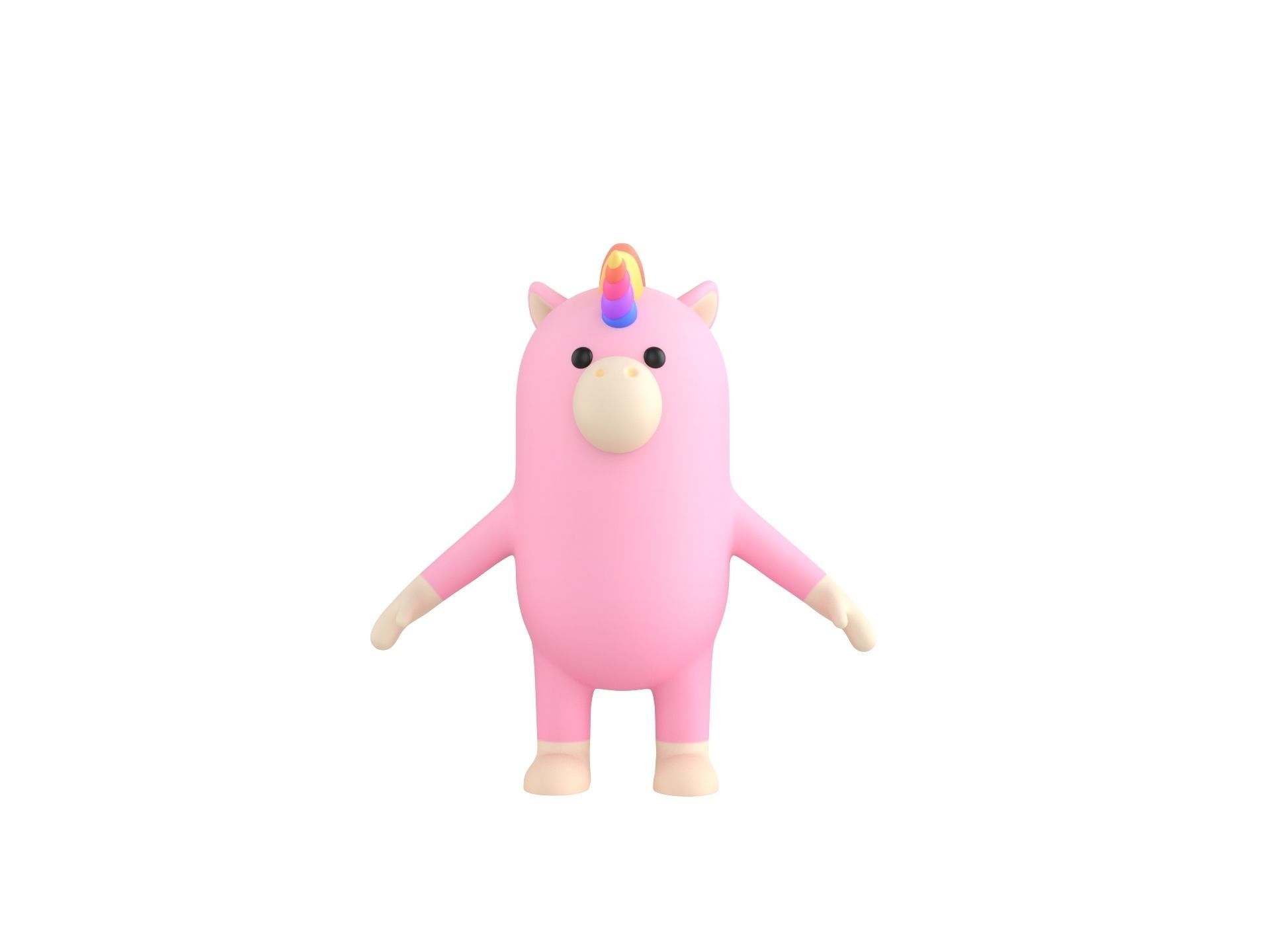 Unicorn Character 3D model_1