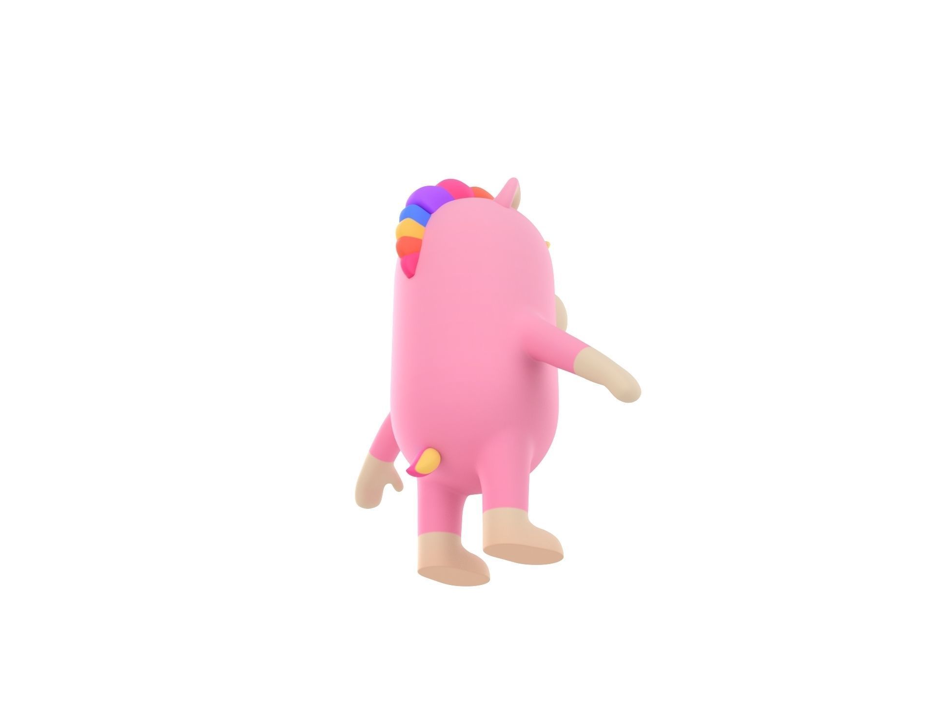 Unicorn Character 3D model_4