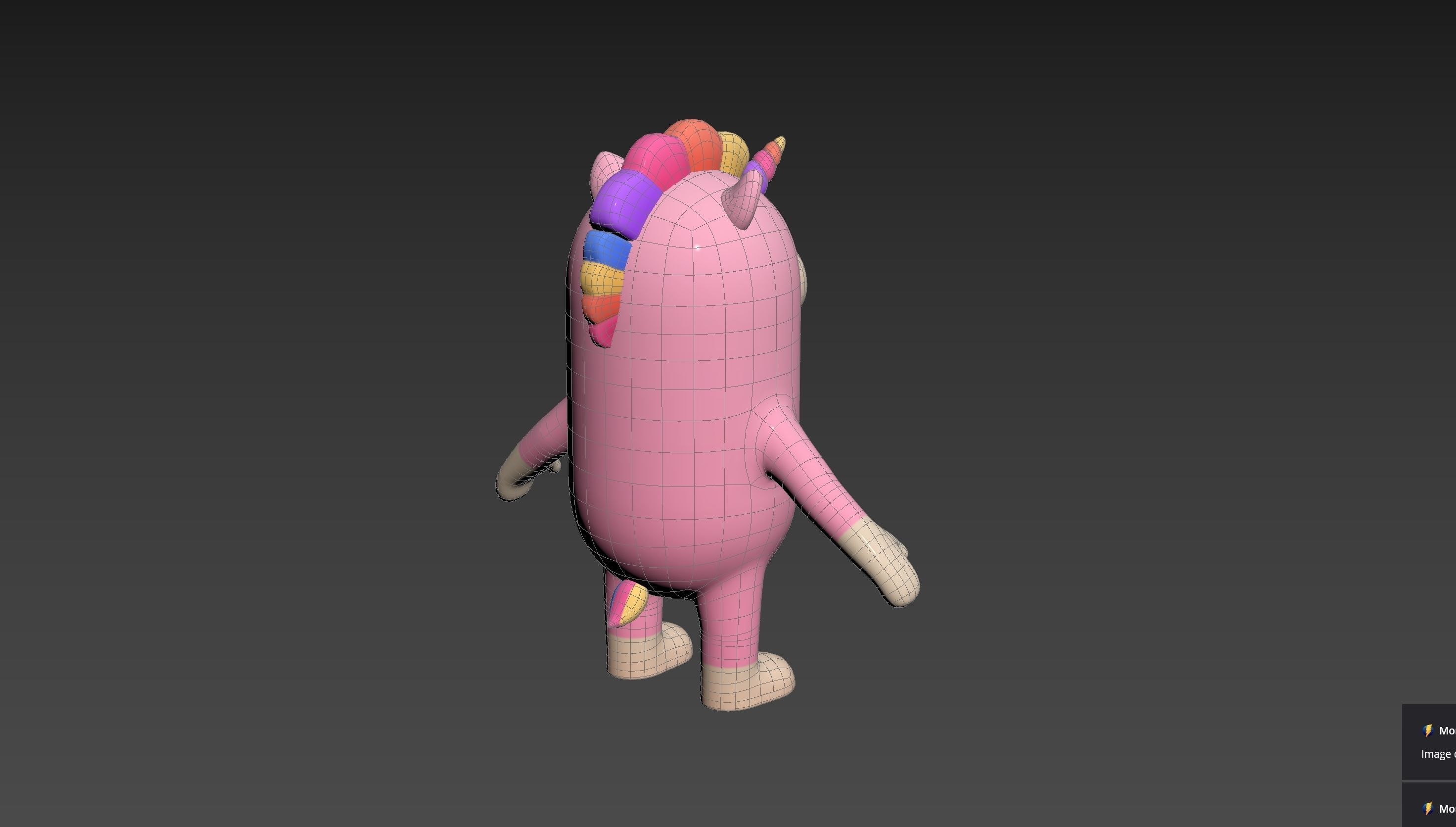 Unicorn Character 3D model_20