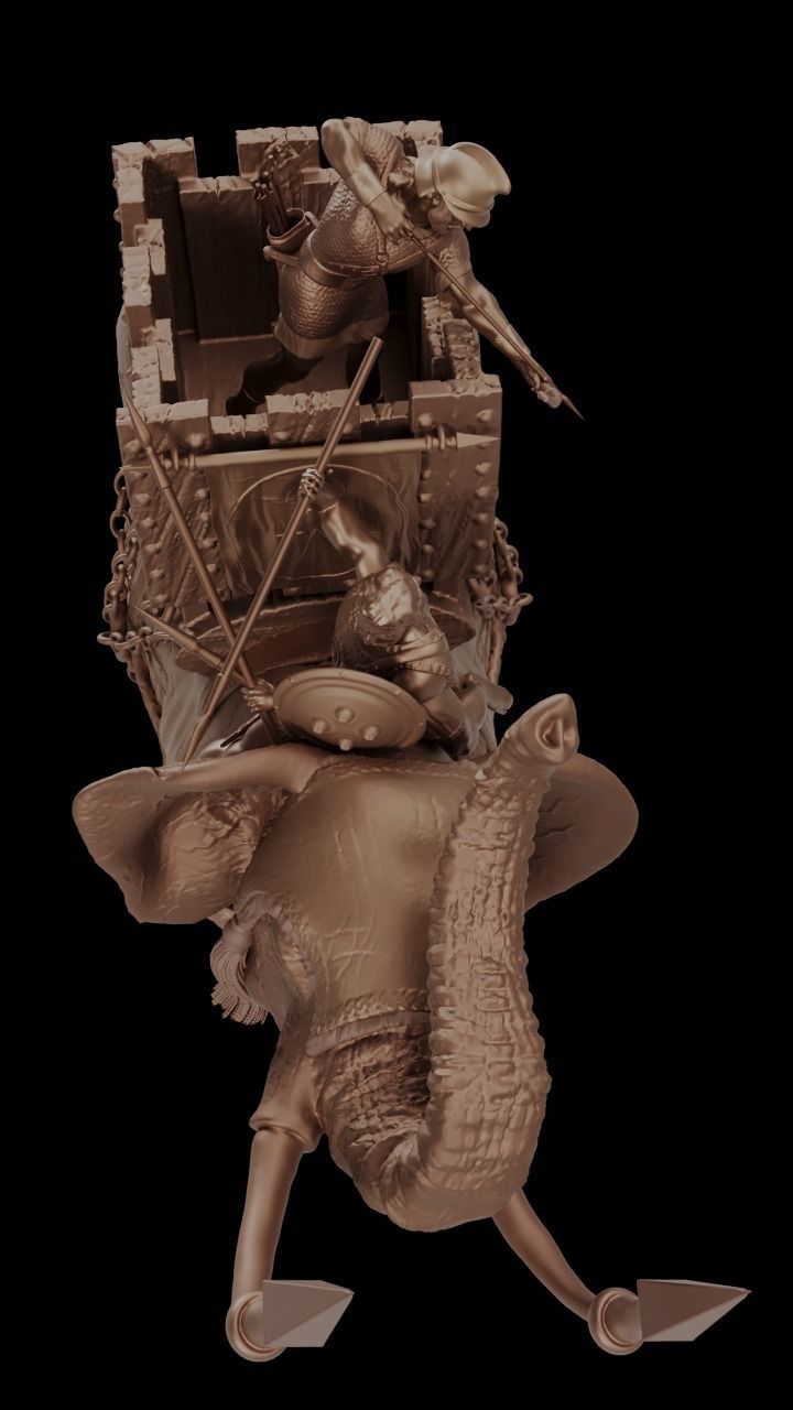 Carthaginian War Elephant 3D print model_5