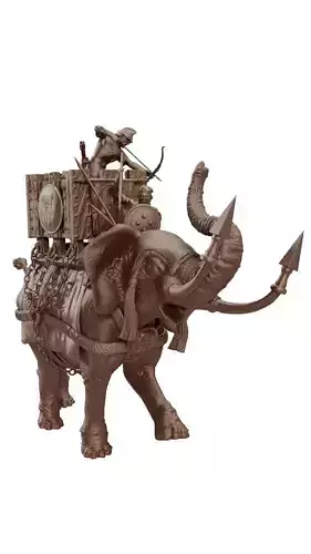 Carthaginian War Elephant 3D print model