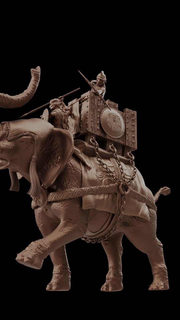 Carthaginian War Elephant 3D print model_4