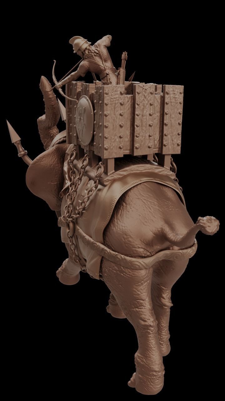 Carthaginian War Elephant 3D print model_2