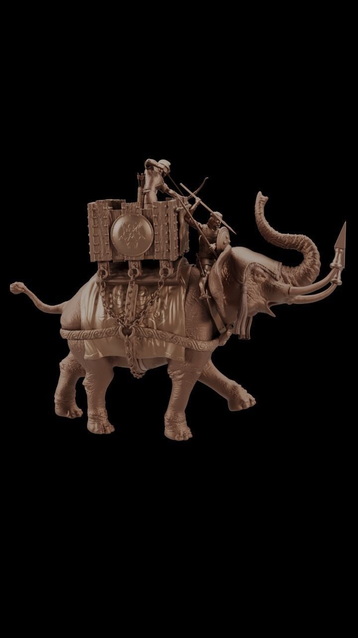 Carthaginian War Elephant 3D print model_3