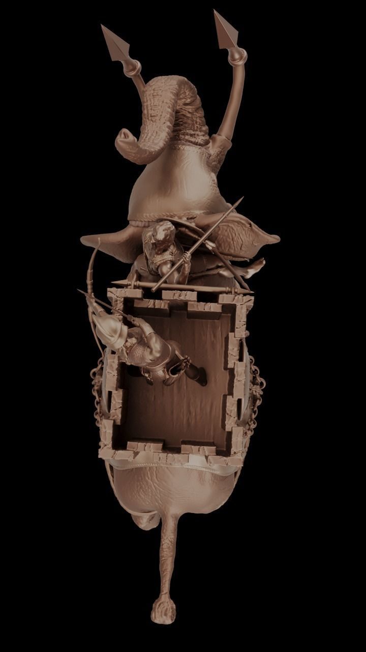 Carthaginian War Elephant 3D print model_6