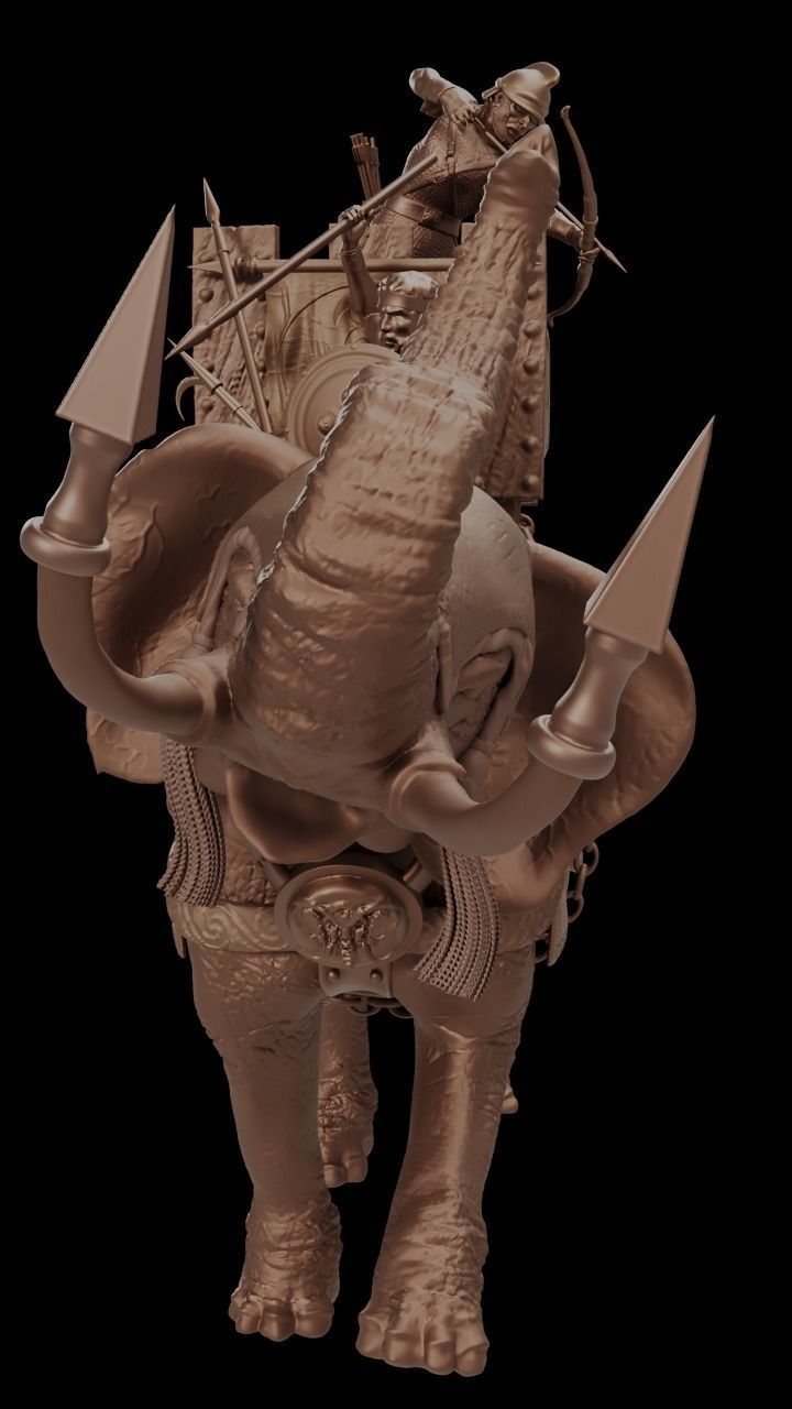 Carthaginian War Elephant 3D print model_8