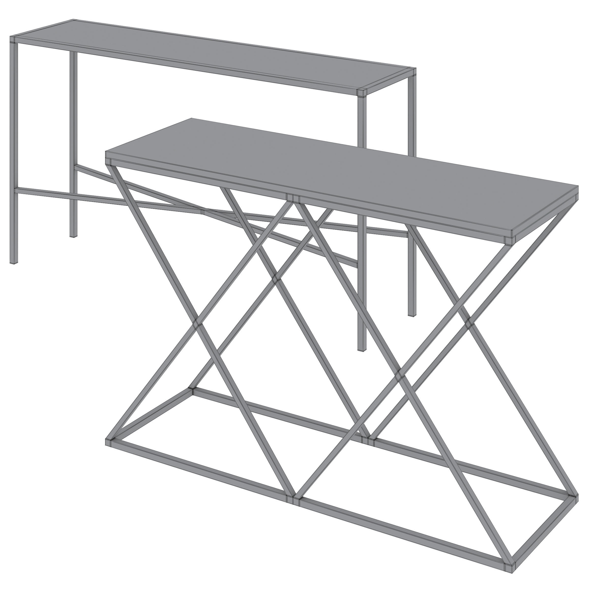 Console CLEVELAND and ANDORRA by Cazarina 3D model_5