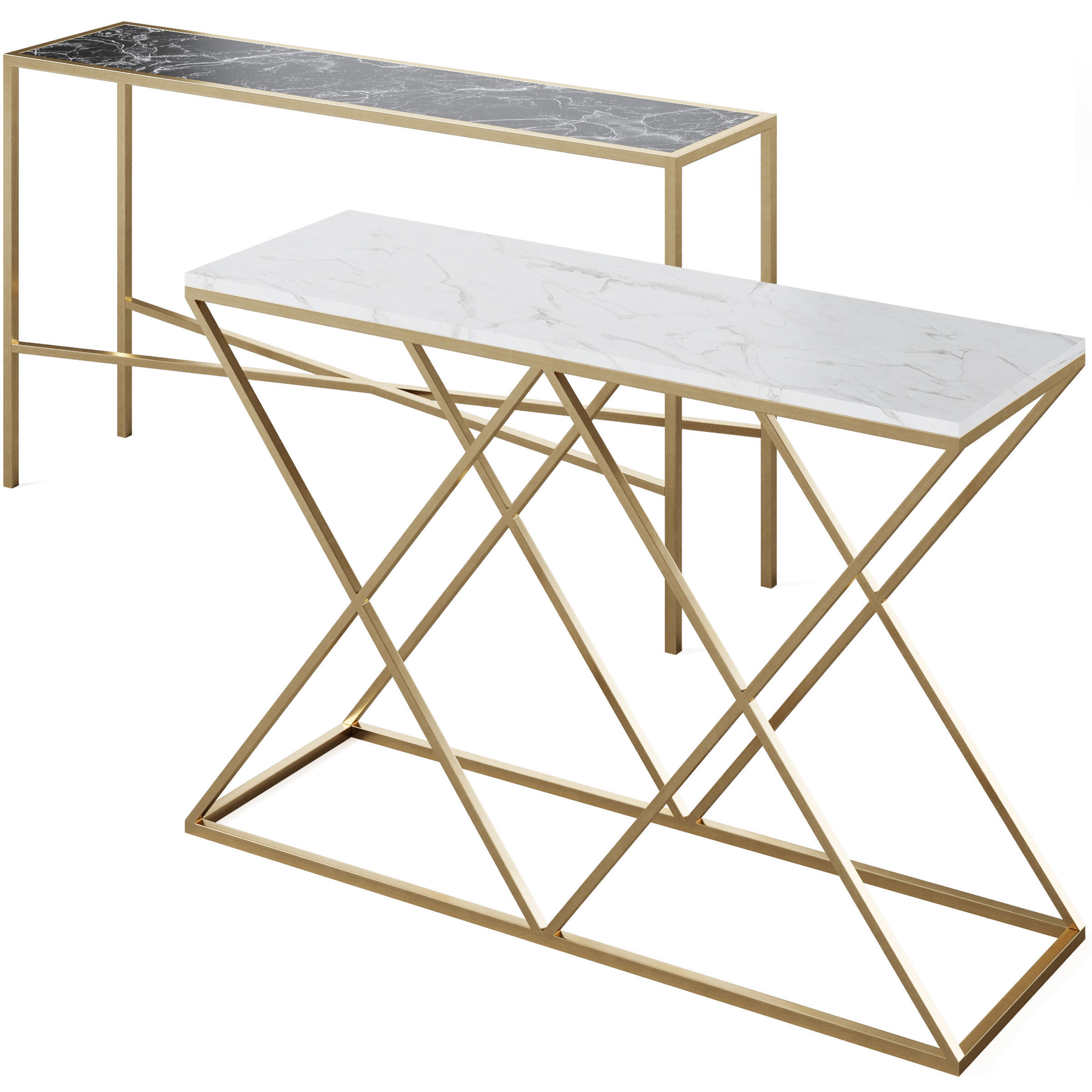 Console CLEVELAND and ANDORRA by Cazarina 3D model_4