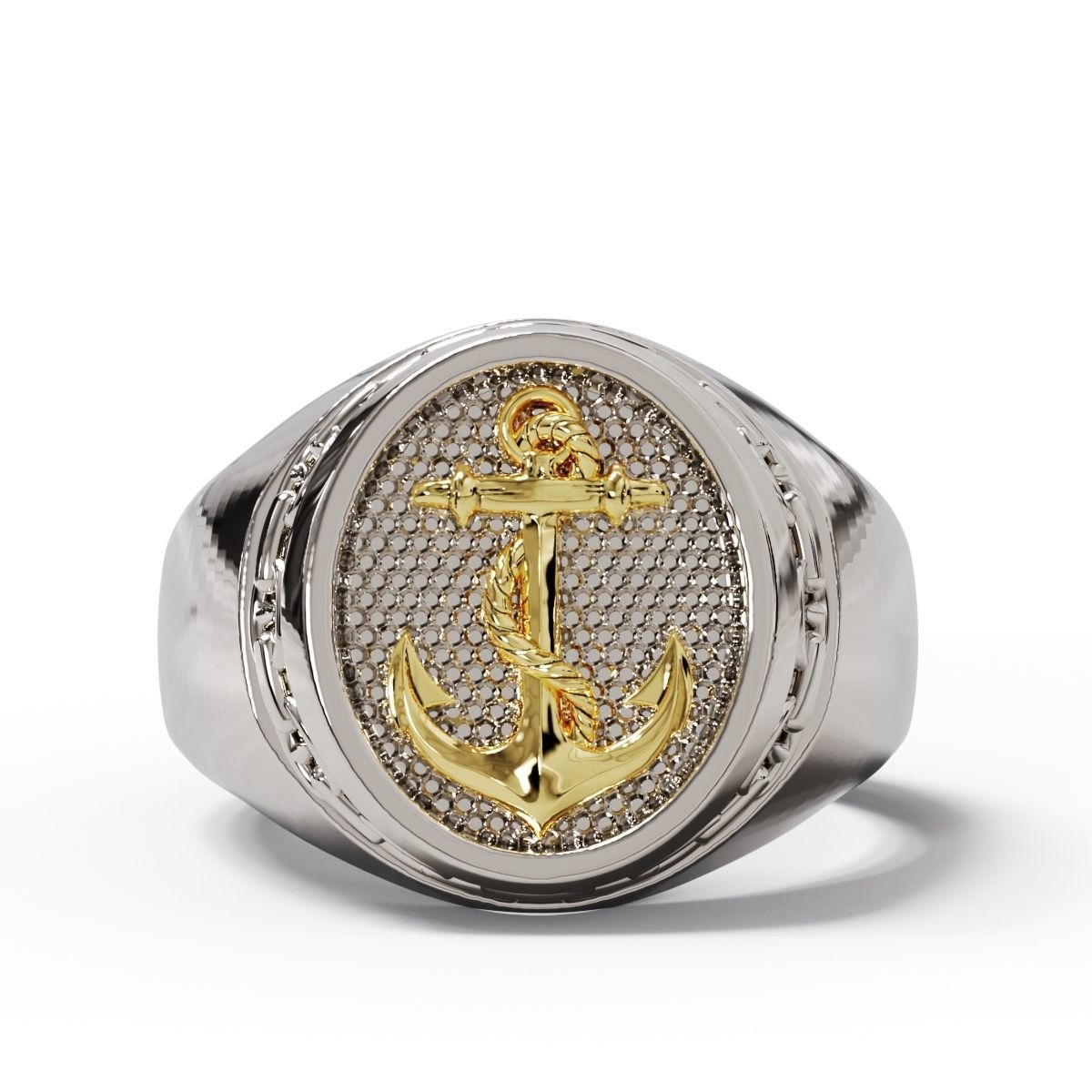 Anchor and Anchor ring 3D print model_2