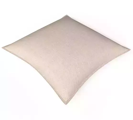 Pillow with washed linen pillowcase