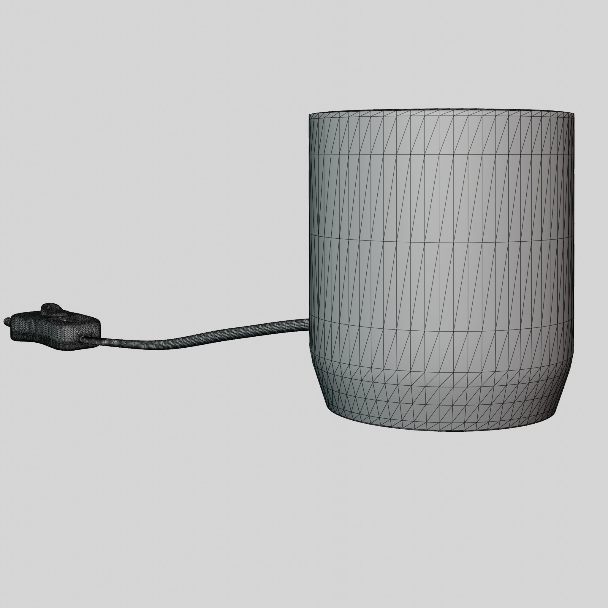 3D model of Marble lamp Low-poly 3D model_4