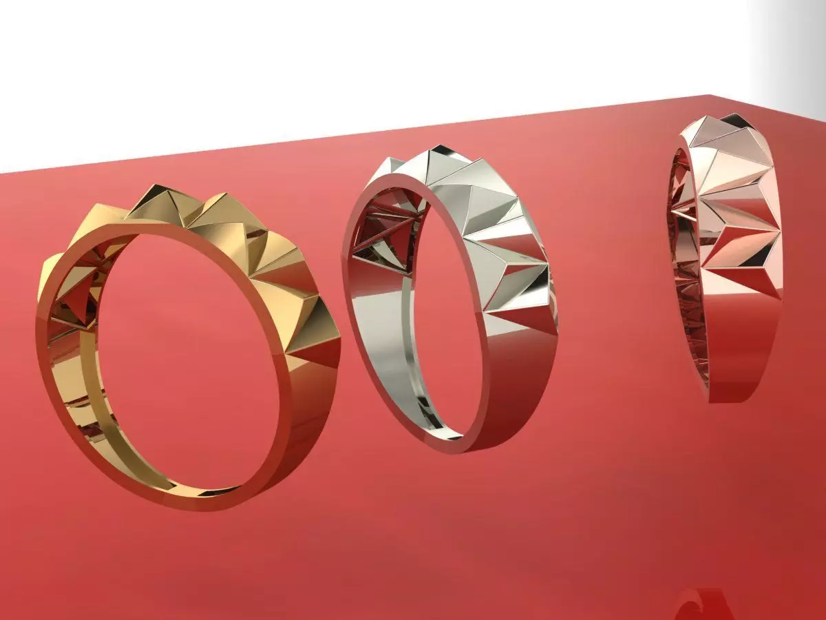 ring triangular 3D print model