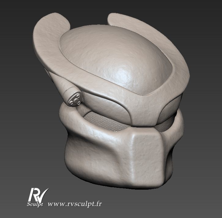 Predator helmet 3D print model_1
