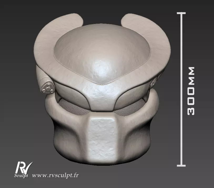 Predator helmet 3D print model_0