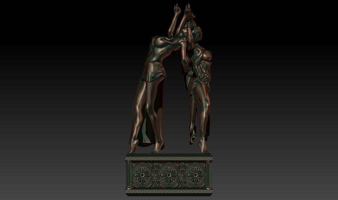 Hecate statue of demon 3D print model_6