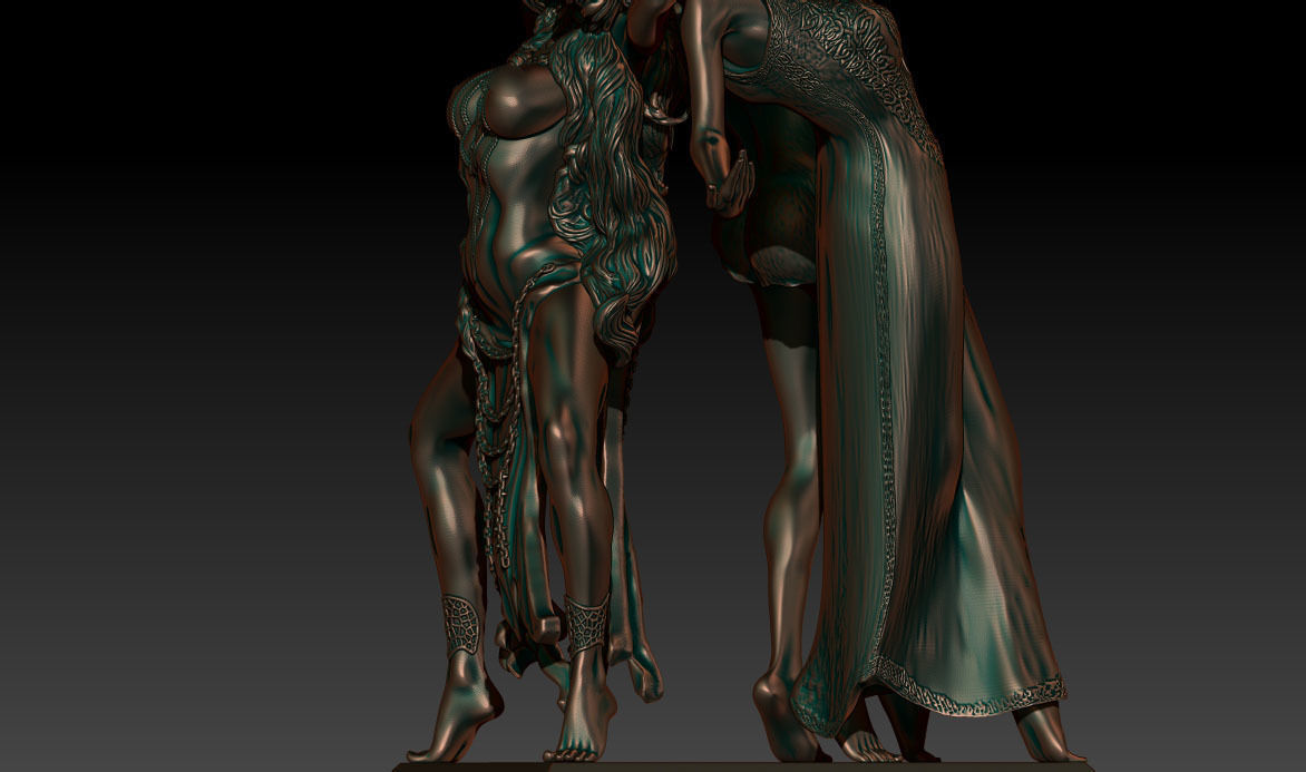 Hecate statue of demon 3D print model_2