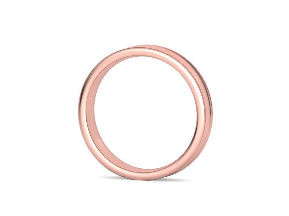 Concave Plain Band 4mm wide 4-13us sizes 3dmodel 3D print model_28