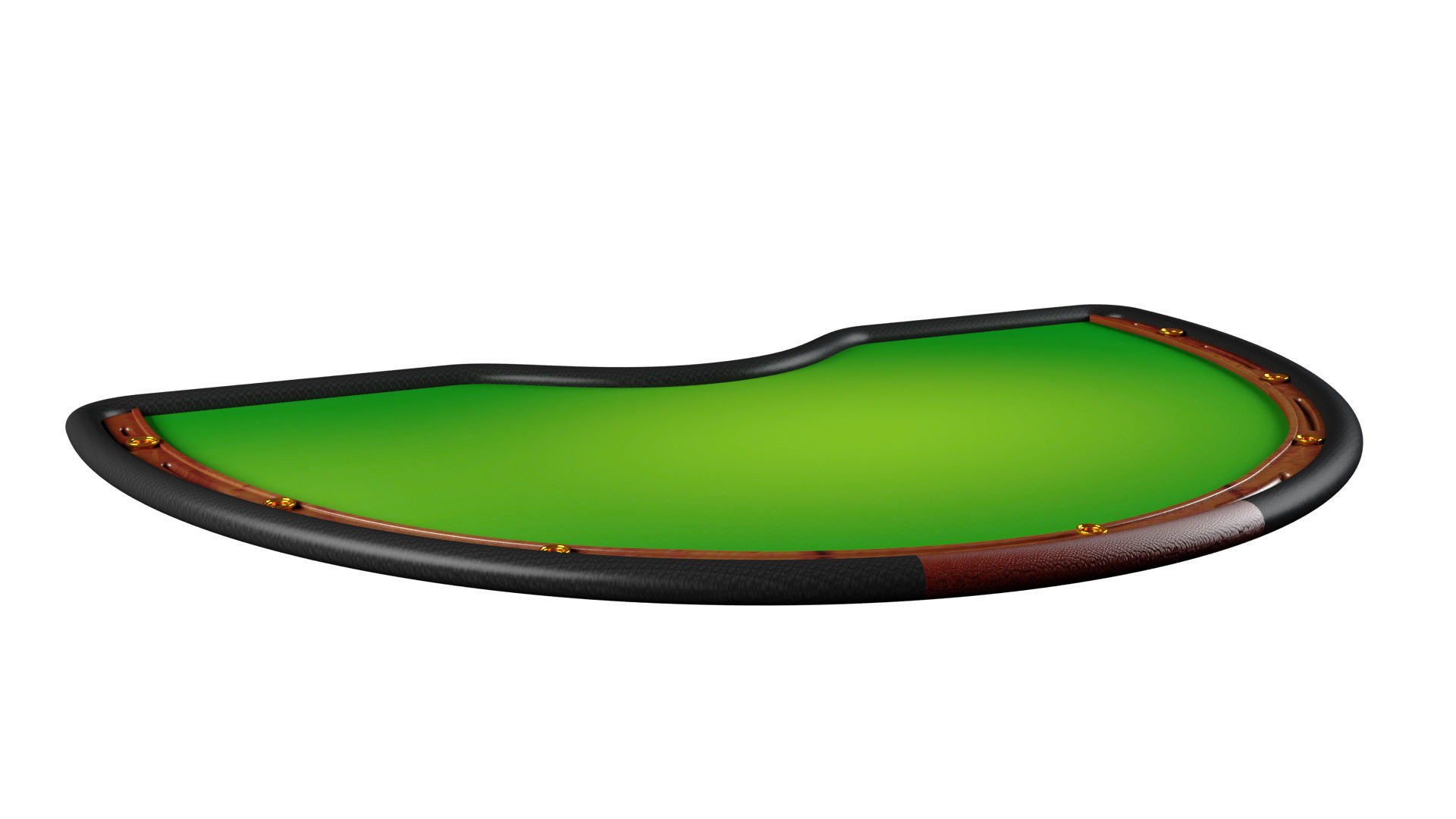 Poker Table Low-poly 3D model_1