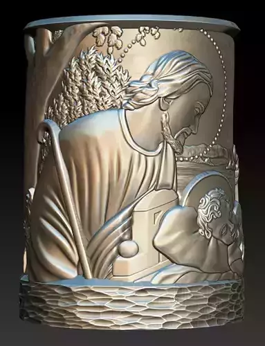 Candlestick Holy Family