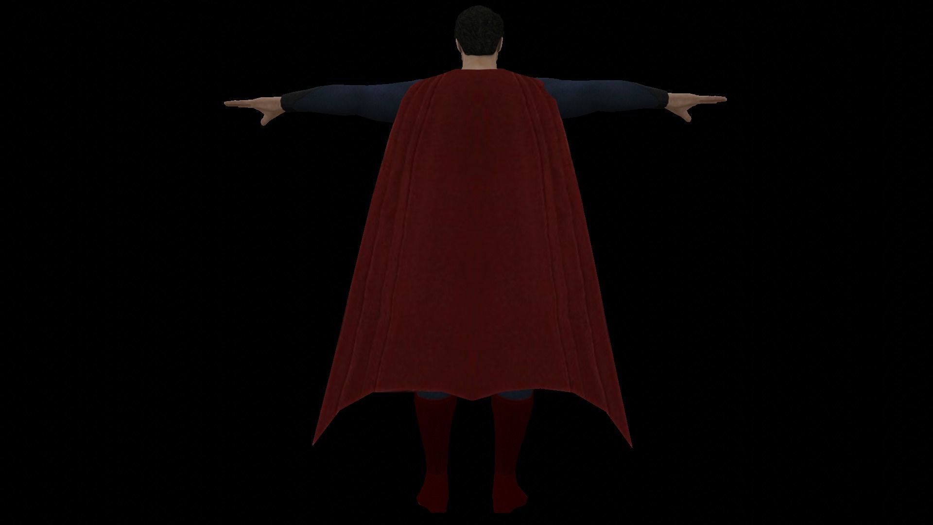 Superman Rig Model Superman 3D Model in cape 3D model rigged | CGTrader