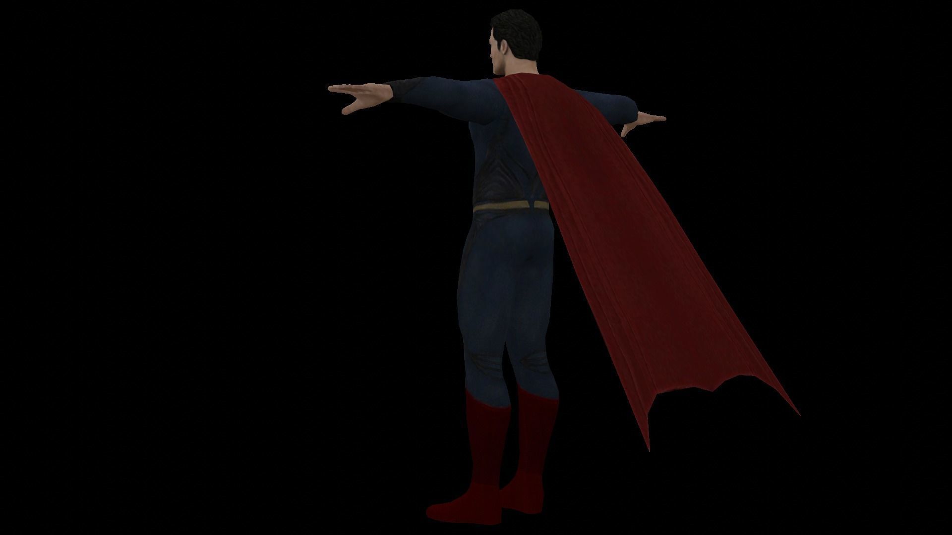 Superman Rig Model Superman 3D Model in cape 3D model rigged | CGTrader