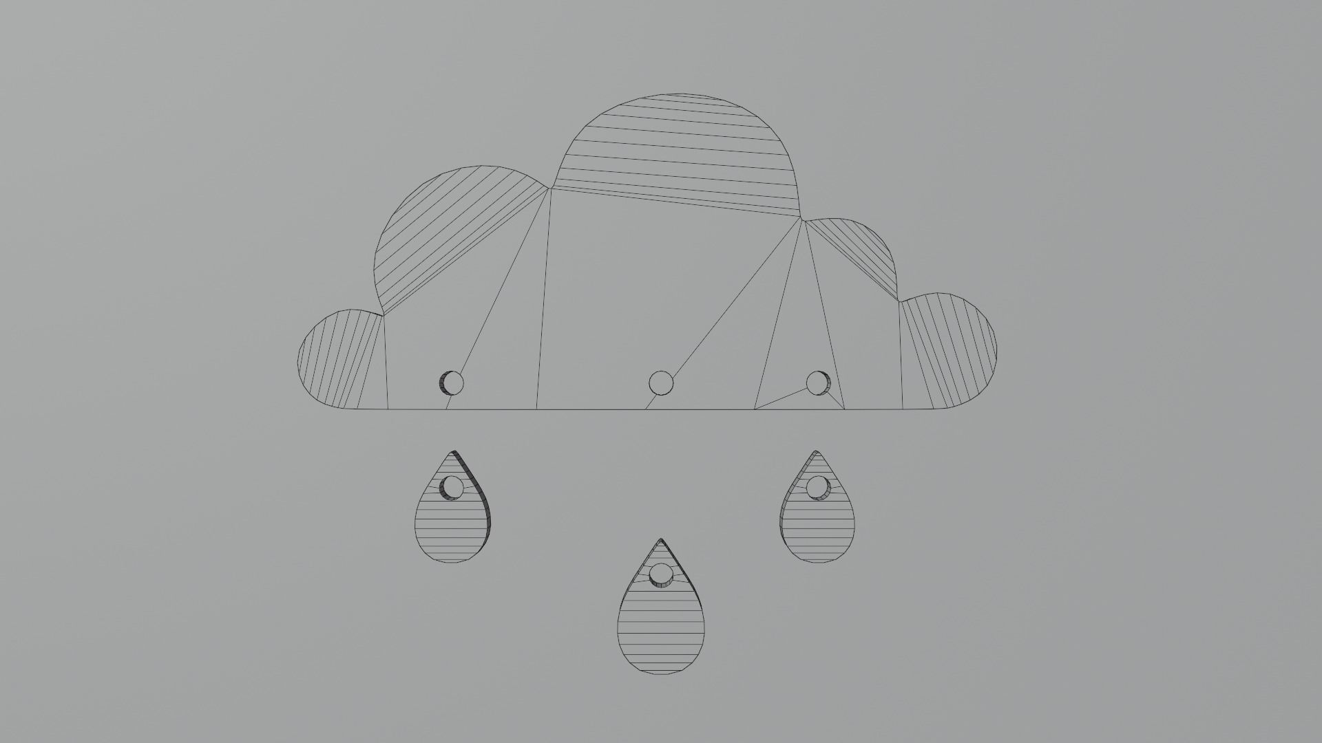Cloud 3D print model_3