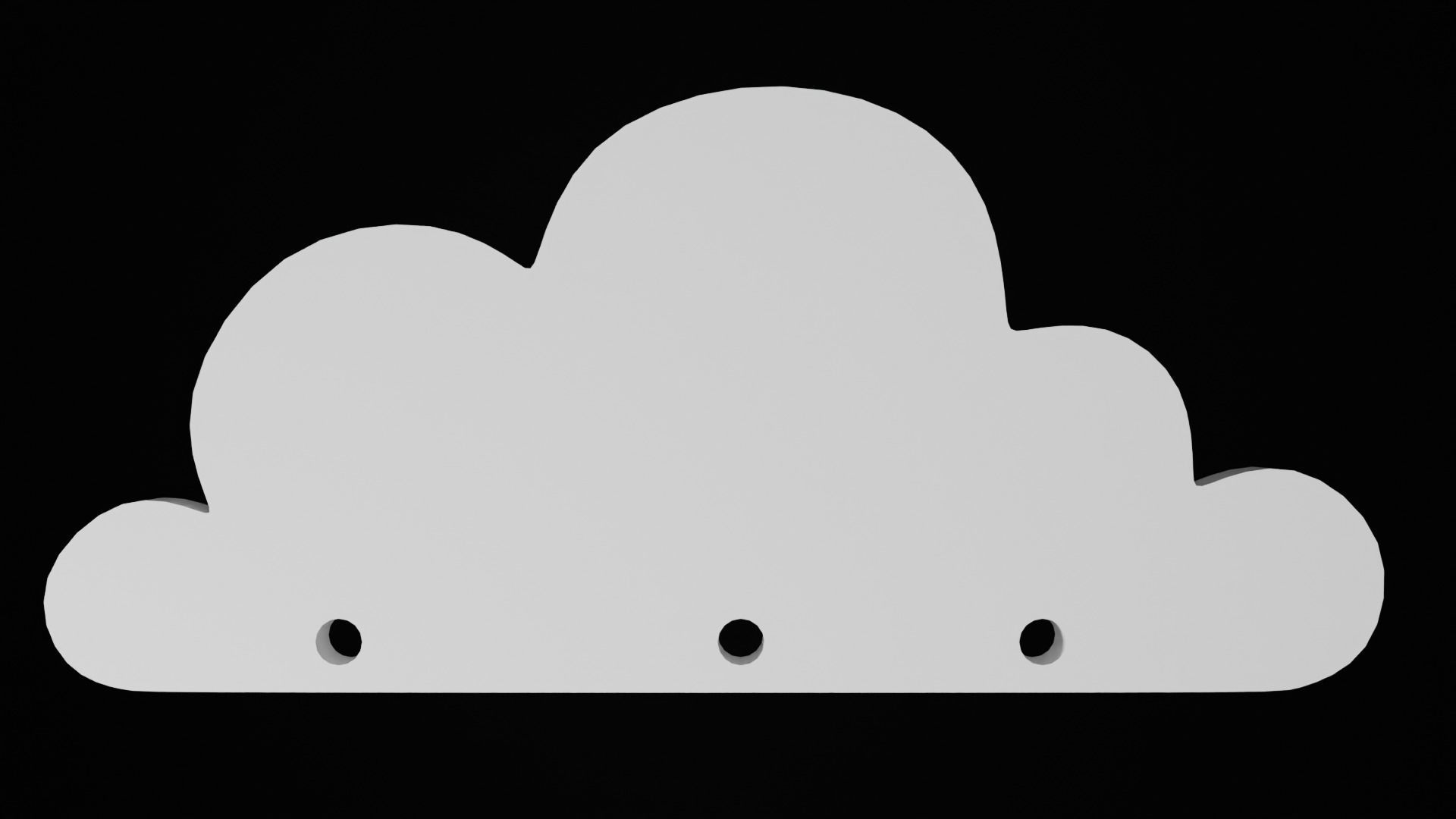 Cloud 3D print model_4