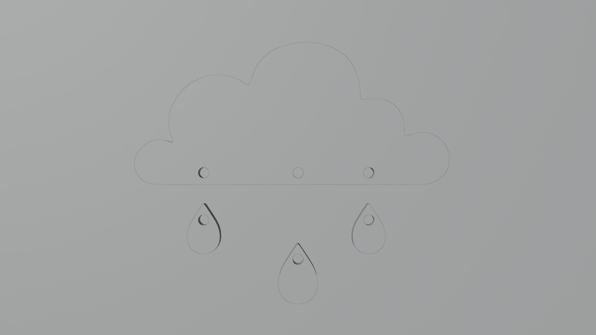 Cloud 3D print model_2