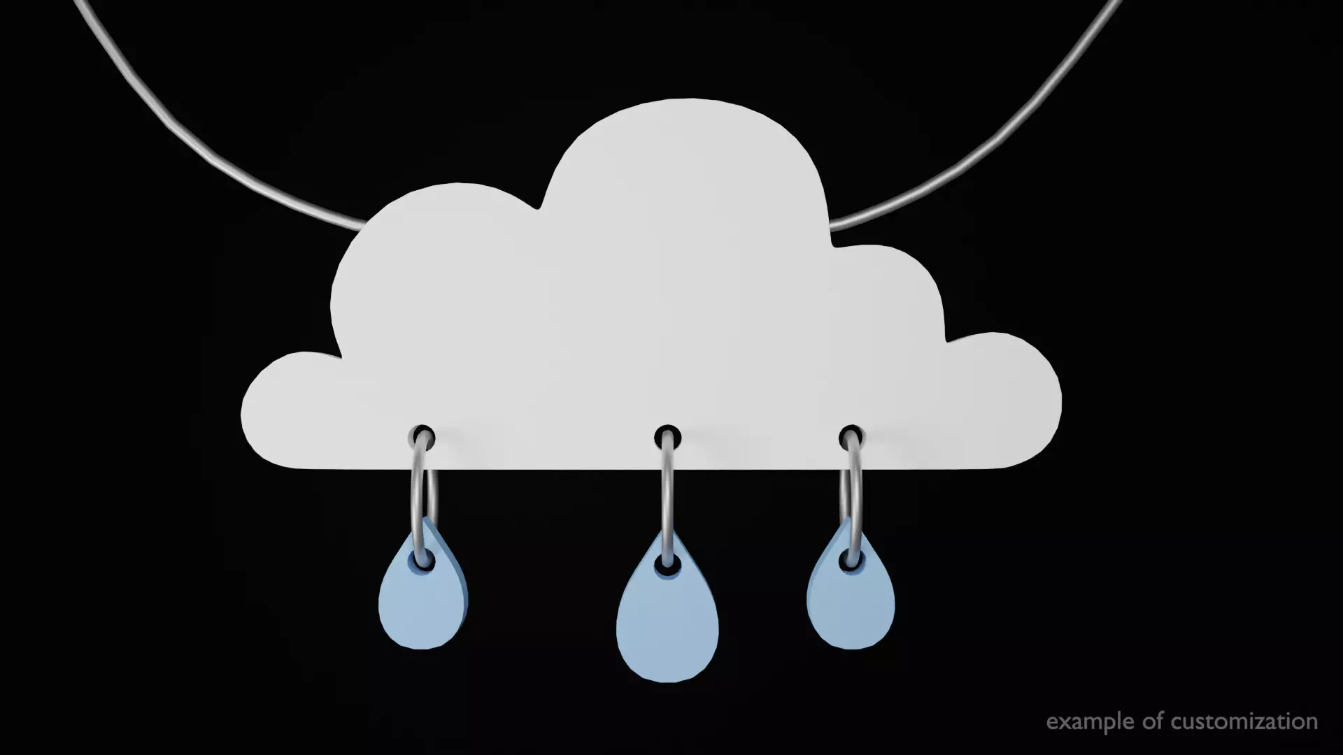 Cloud 3D print model_0