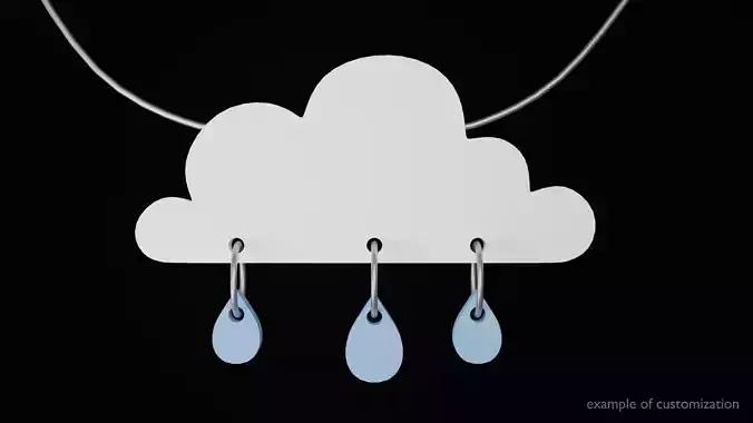 Cloud 3D print model Cloud 3D print model