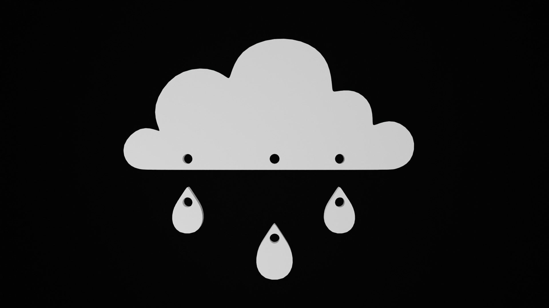 Cloud 3D print model_1