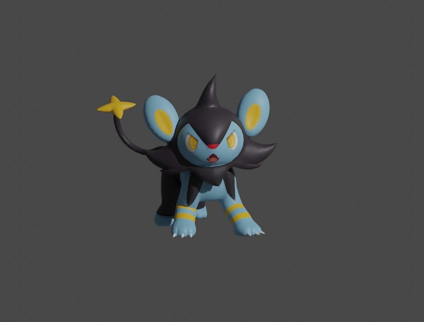 Shinx Luxio and Luxray 3D print model_6