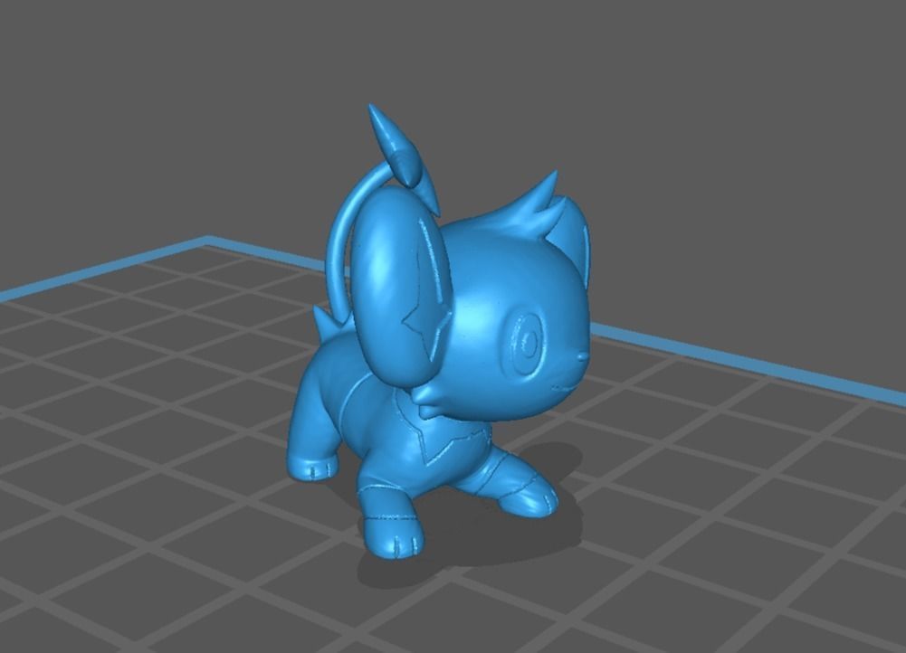 Shinx Luxio and Luxray 3D print model_13