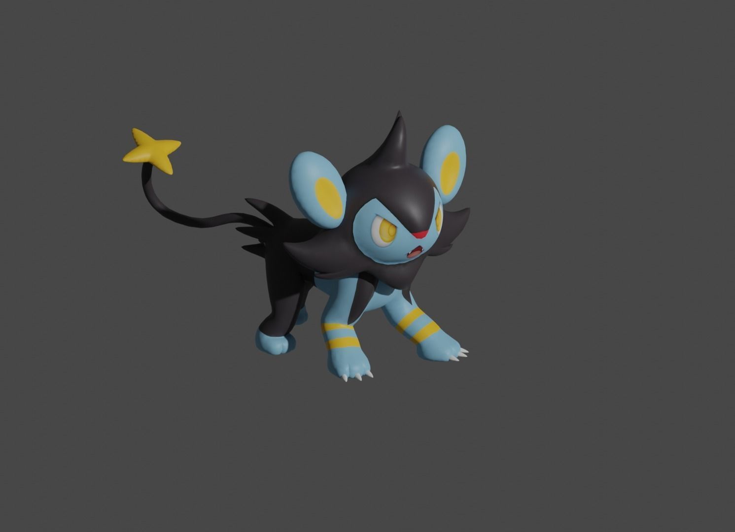 Shinx Luxio and Luxray 3D print model_8