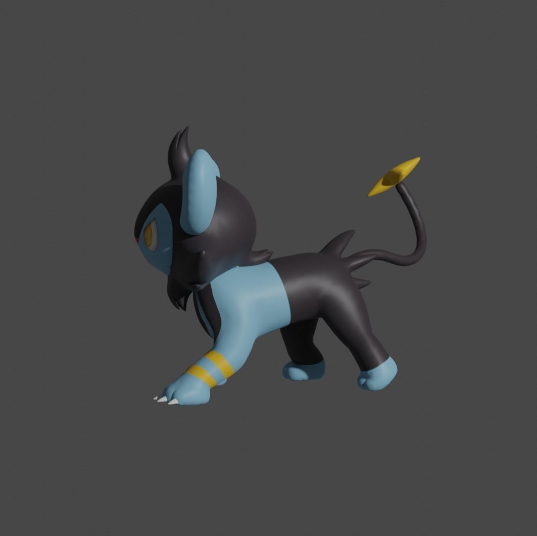 Shinx Luxio and Luxray 3D print model_7