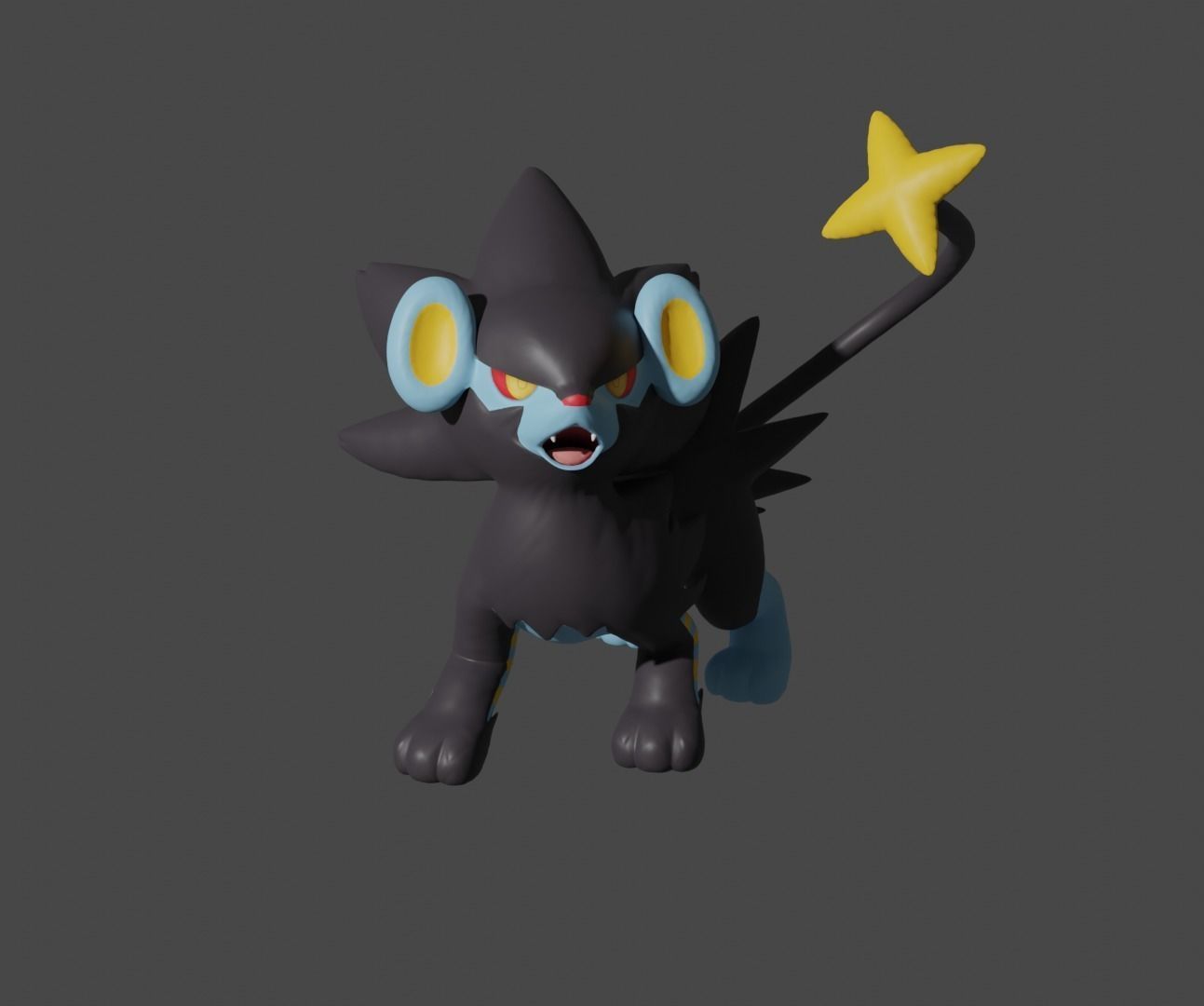 Shinx Luxio and Luxray 3D print model_9