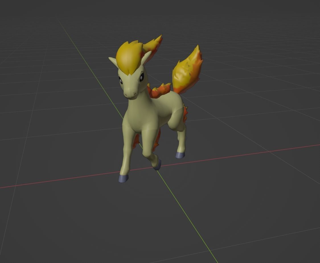 Ponyta and Rapidash 3D print model_1