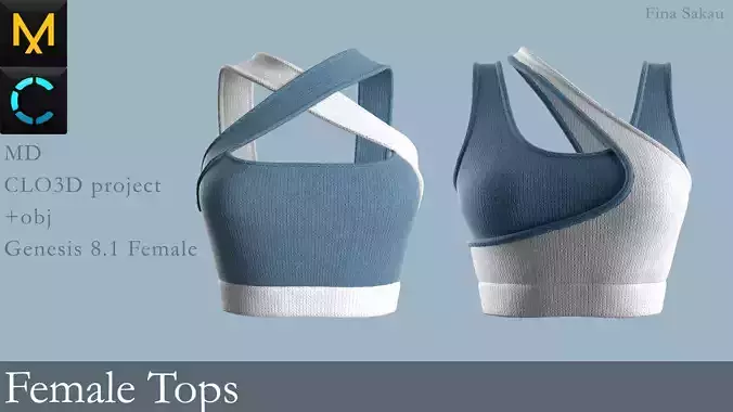 Female Tops Marvelous Designer