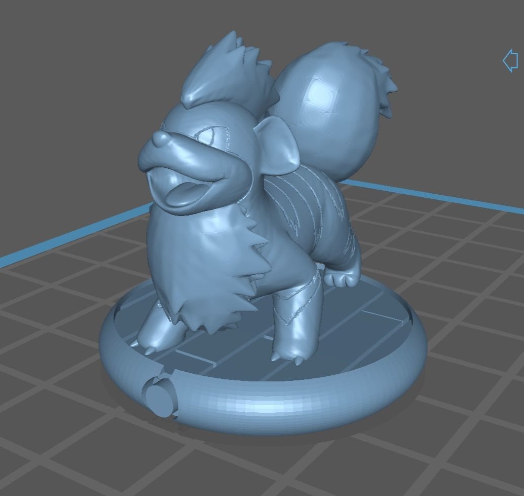 Growlithe and Arcanine 3D print model_9