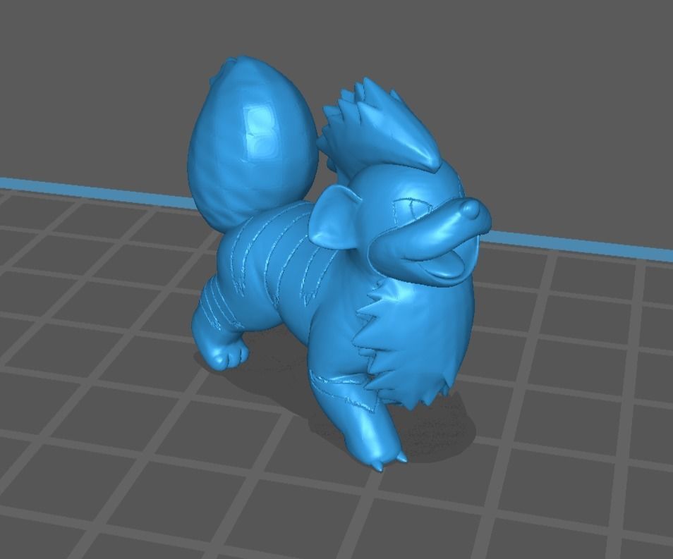 Growlithe and Arcanine 3D print model_13