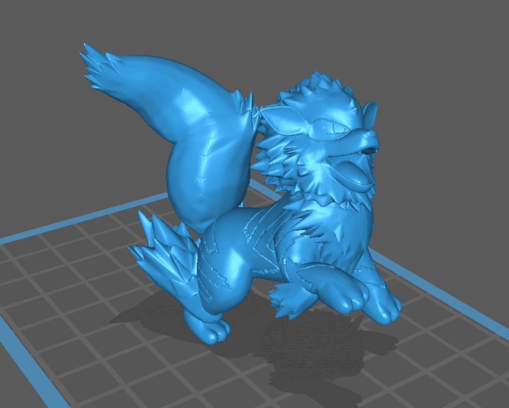 Growlithe and Arcanine 3D print model_15