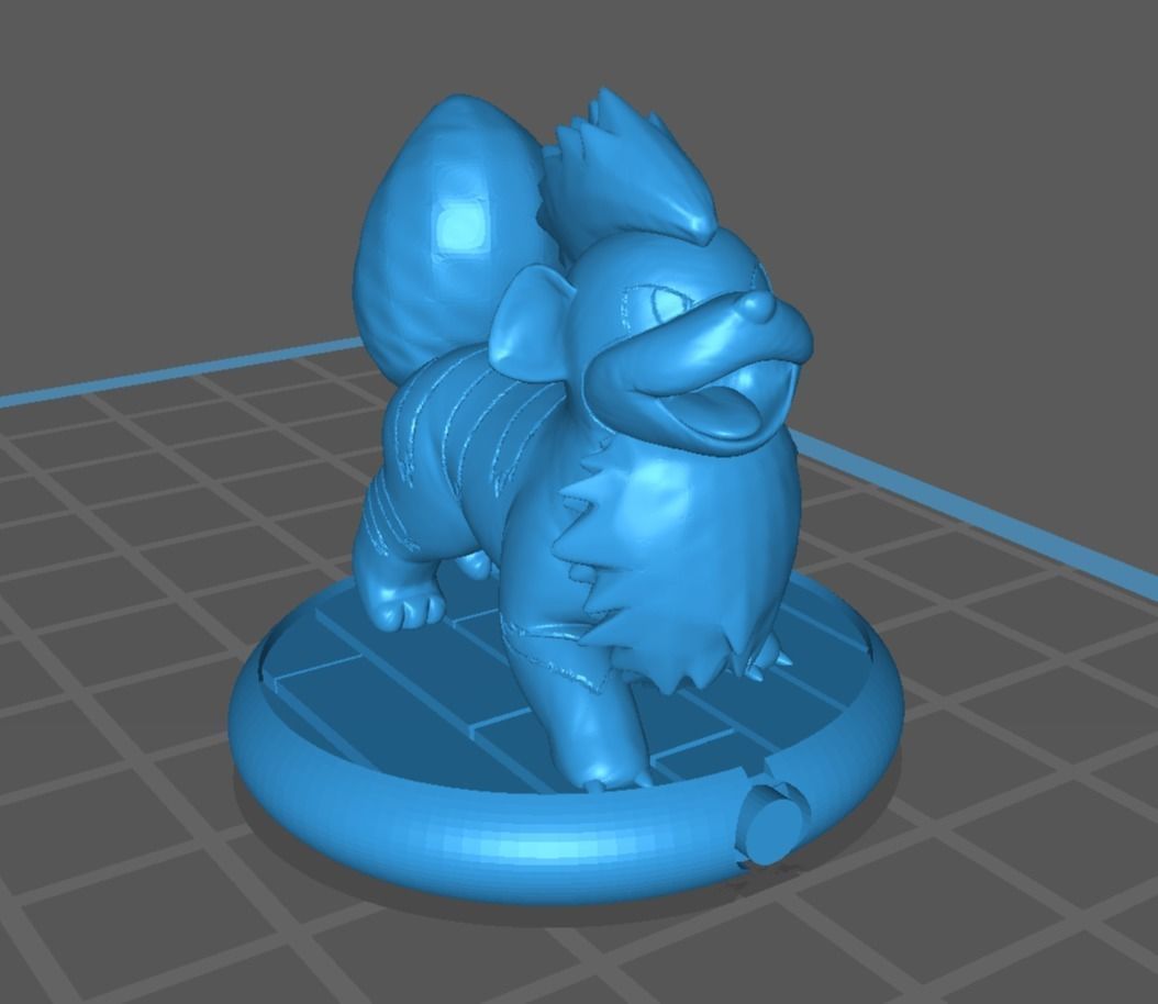 Growlithe and Arcanine 3D print model_8