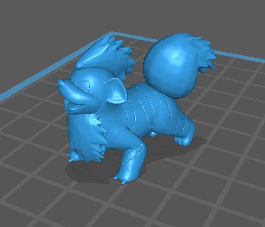 Growlithe and Arcanine 3D print model_12