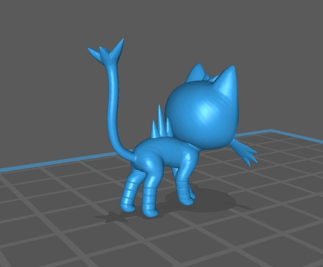 Litten Torracat and Incineroar 3D print model_14