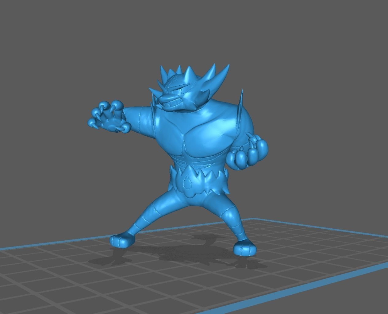 Litten Torracat and Incineroar 3D print model_28