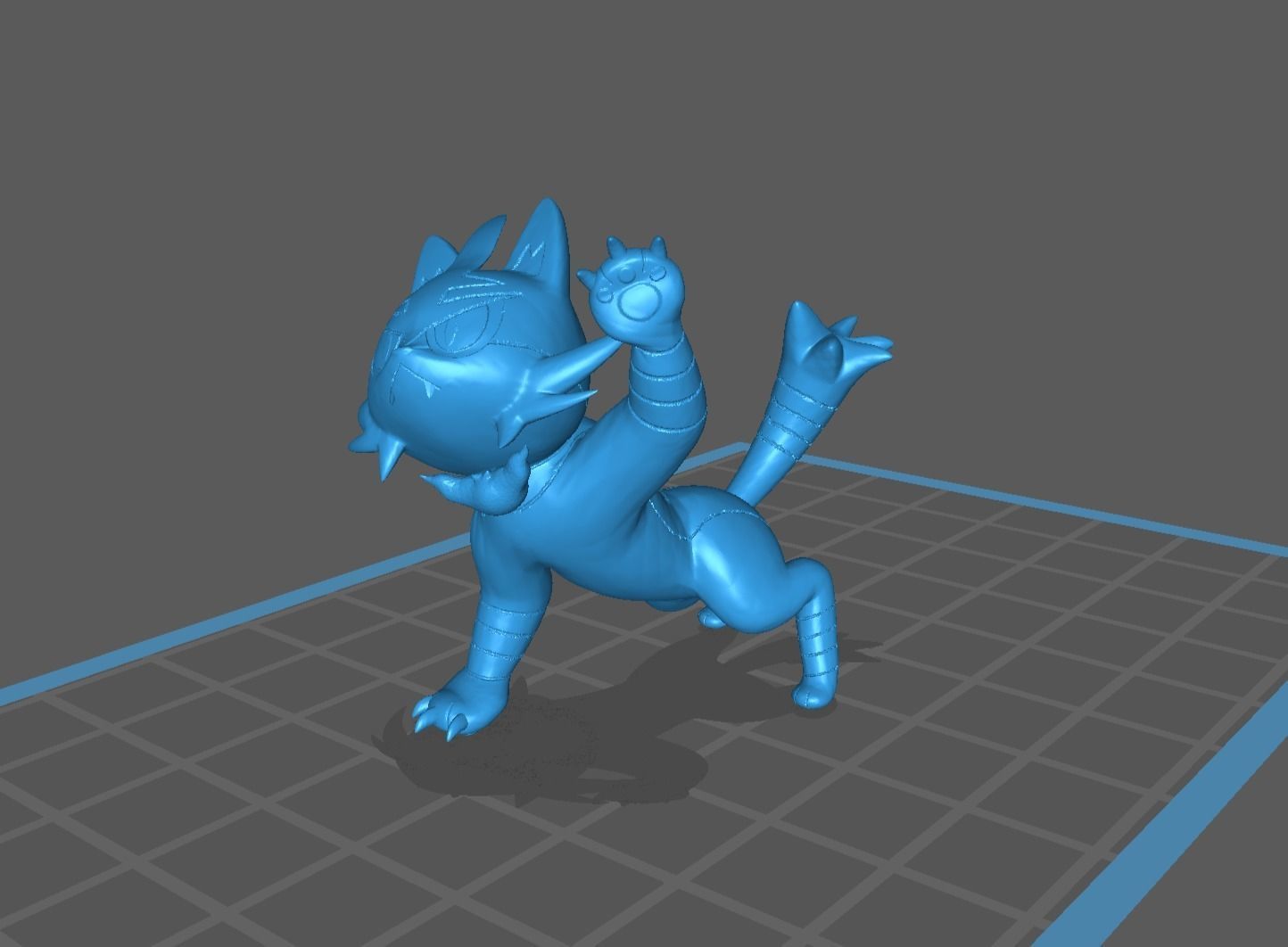 Litten Torracat and Incineroar 3D print model_23